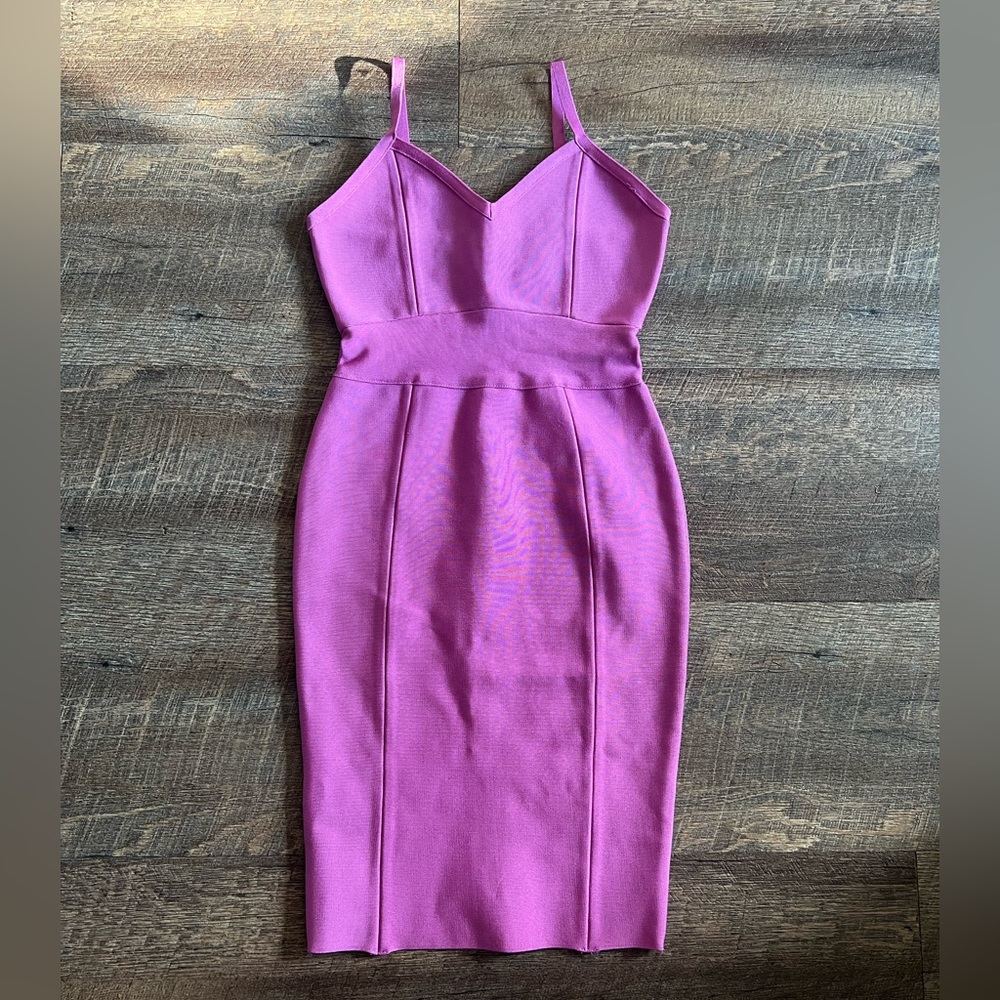 Pink HMS Bodycon Dress. Size Small
